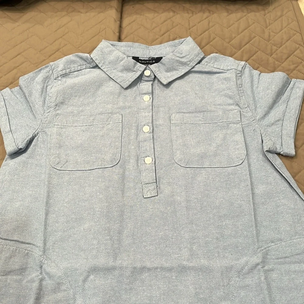 Nautica Girl's Chambray Shirt Dress/NWT/Medium